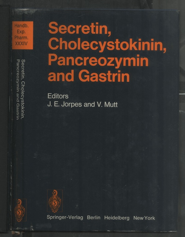J. Erik Jorpes, Viktor Mutt - Secretin, Cholecystokinin, Pancreozymin and Gastrin, Häftad. Tillgänglighet: Lägg i varukorg