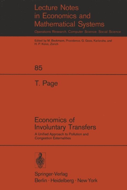 T. Page - Economics of Involuntary Transfers, E-bok