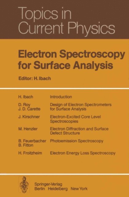 H. Ibach - Electron Spectroscopy for Surface Analysis, E-bok
