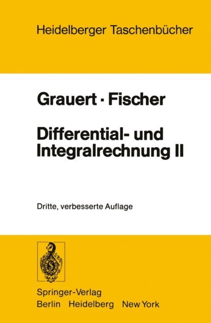W. Fischer, H. Grauert - Differential- und Integralrechnung II, E-bok