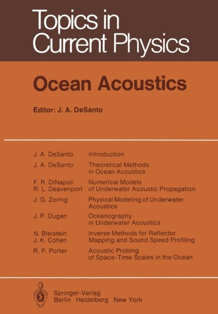 J.A. DeSanto - Ocean Acoustics, E-bok