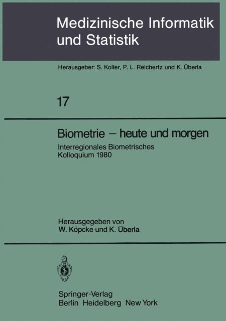 K. Uberla, W. Kopcke - Biometrie — heute und morgen, E-bok