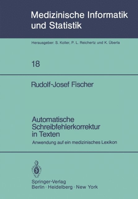 R.-J. Fischer - Automatische Schreibfehlerkorrektur in Texten, E-bok
