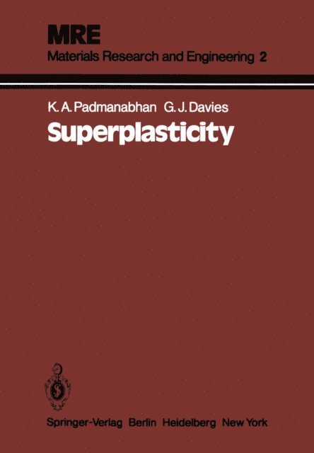 G.J. Davies, K Anantha Padmanabhan - Superplasticity, E-bok