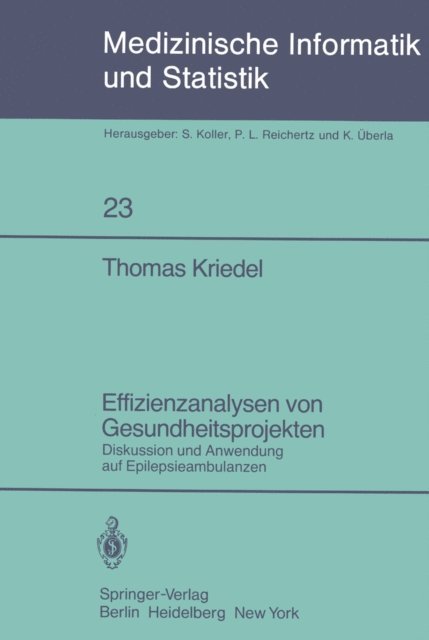 T. Kriedel - Effizienzanalysen von Gesundheitsprojekten, E-bok