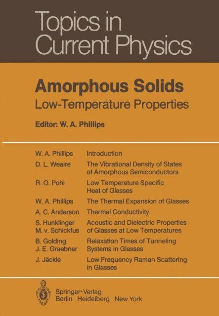 William A. Phillips - Amorphous Solids, E-bok