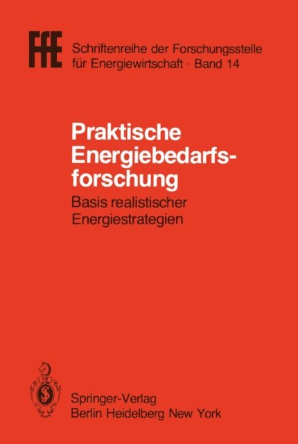 Helmut Schaefer - Praktische Energiebedarfsforschung, E-bok