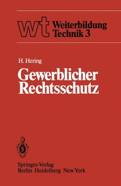 H. Hering - Gewerblicher Rechtsschutz, E-bok