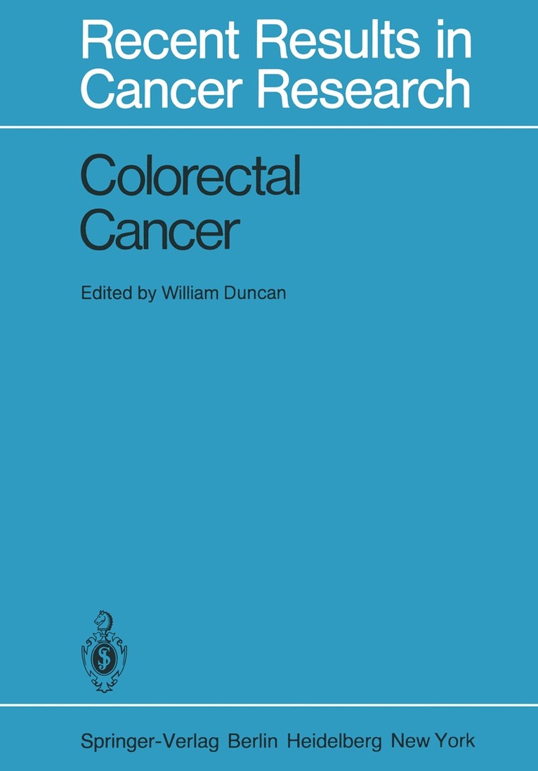 W. Duncan - Colorectal Cancer, Häftad
