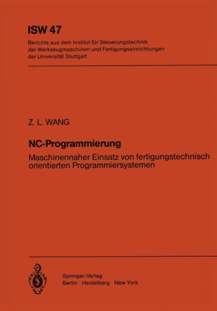 Z.L. Wang - NC-Programmierung, E-bok