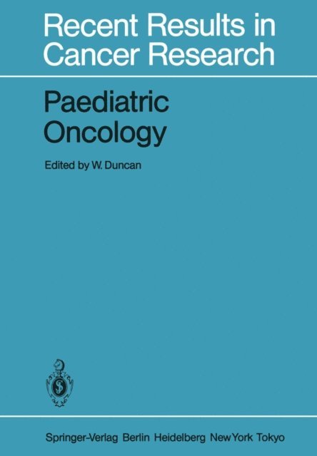 W. Duncan - Paediatric Oncology, E-bok