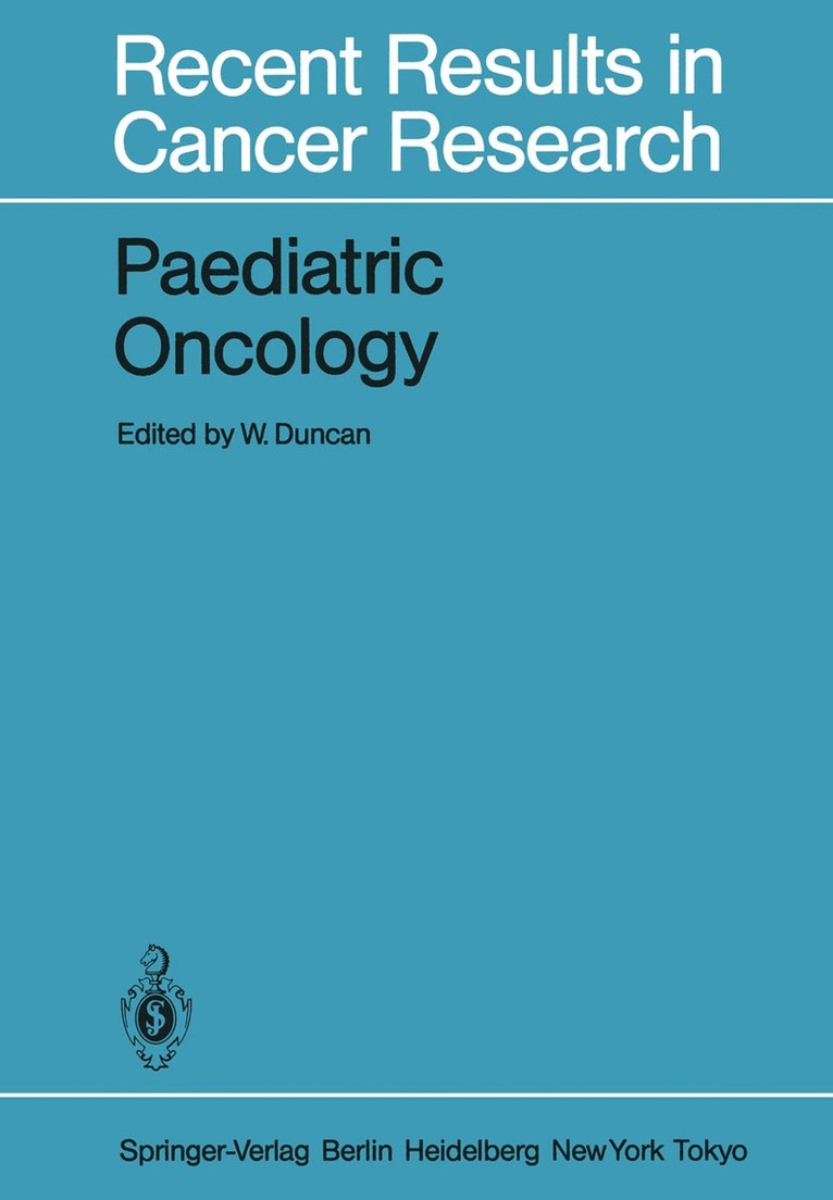 W. Duncan - Paediatric Oncology, Häftad