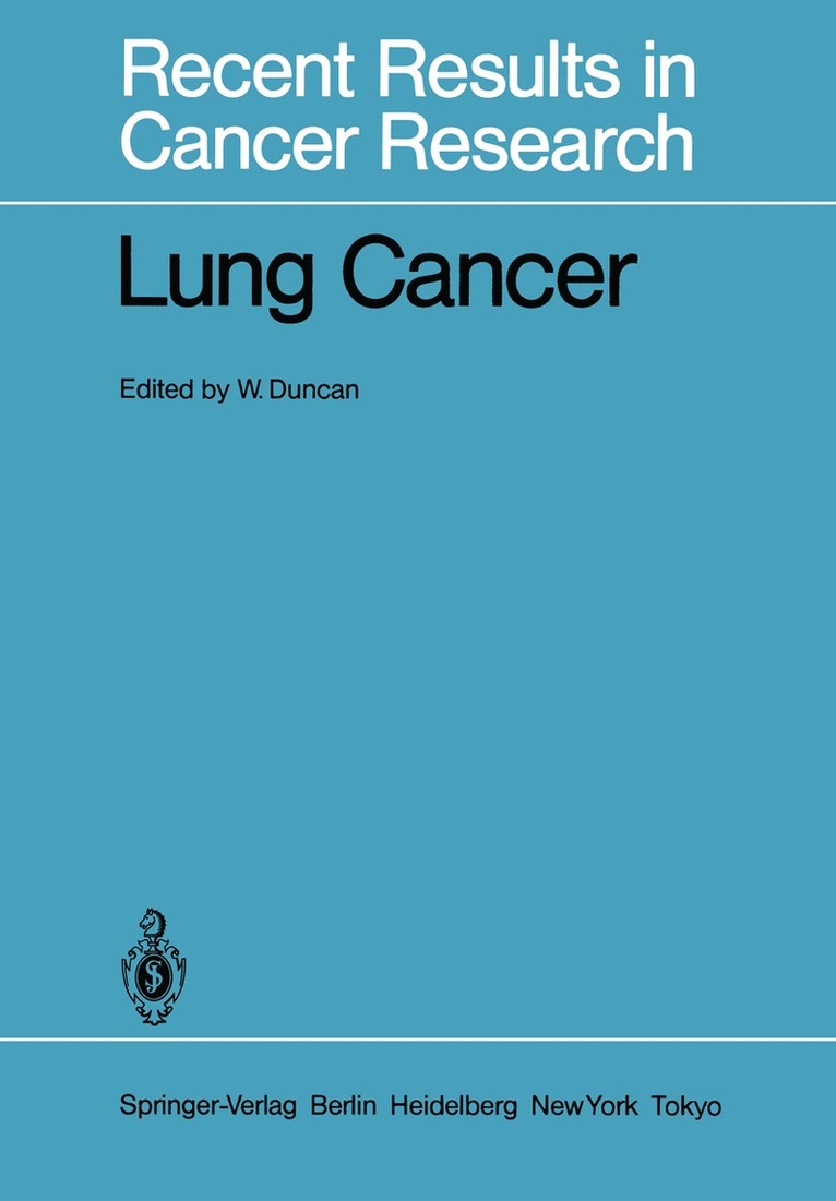 W. Duncan - Lung Cancer, Häftad