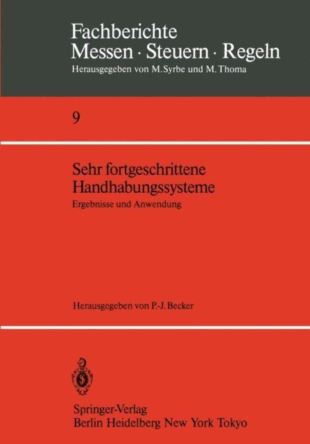 Peter-Joachim Becker - Sehr fortgeschrittene Handhabungssysteme, E-bok