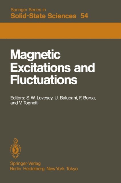 V. Tognetti, F. Borsa, U. Balucani, S.W. Lovesey - Magnetic Excitations and Fluctuations, E-bok