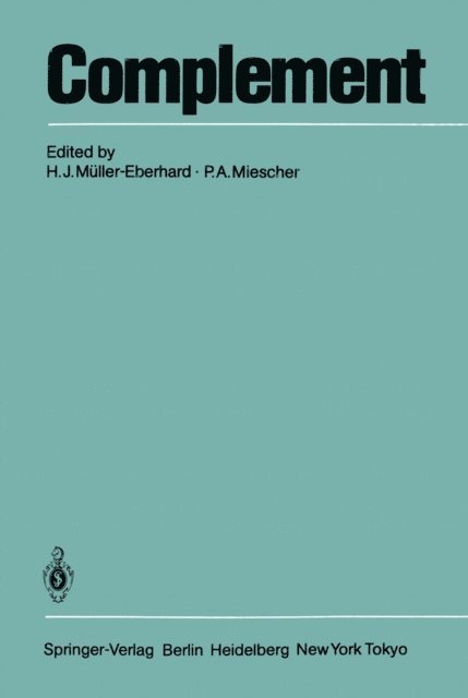 P.A. Miescher, H.J. Muller-Eberhard - Complement, E-bok