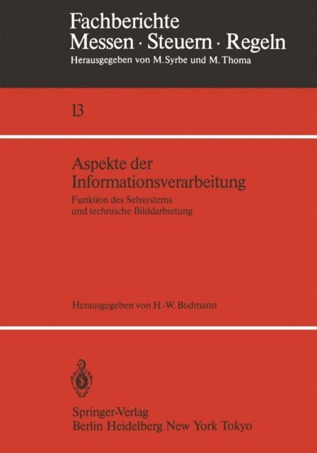 Hans-Walter Bodmann - Aspekte der Informationsverarbeitung, E-bok
