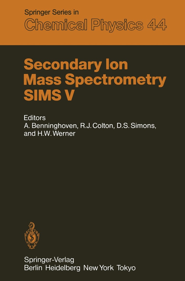 Alfred Benninghoven, Richard J. Colton, David S. Simons, Helmut W. Werner - Secondary Ion Mass Spectrometry SIMS V, Häftad. Tillgänglighet: Lägg i varukorg