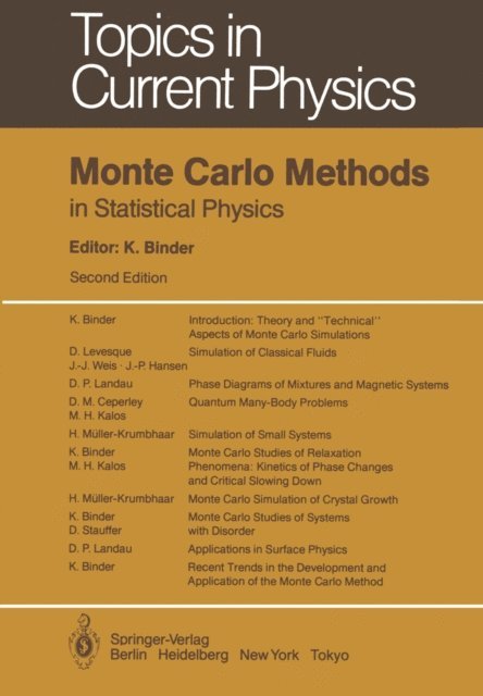 Kurt Binder - Monte Carlo Methods in Statistical Physics, E-bok