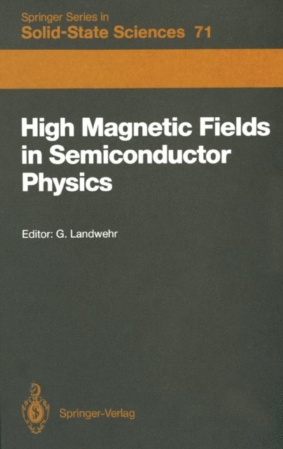 Gottfried Landwehr - High Magnetic Fields in Semiconductor Physics, E-bok