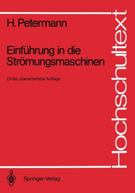 Hartwig Petermann - Einführung in die Strömungsmaschinen, E-bok