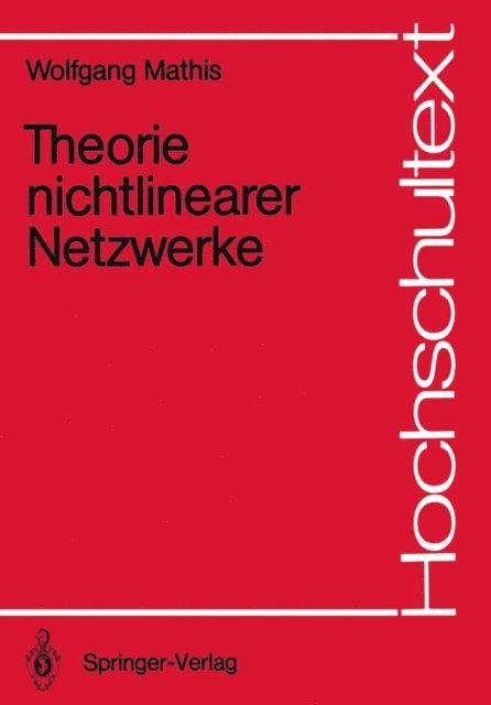 Wolfgang Mathis - Theorie nichtlinearer Netzwerke, E-bok