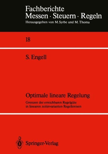 Sebastian Engell - Optimale lineare Regelung, E-bok