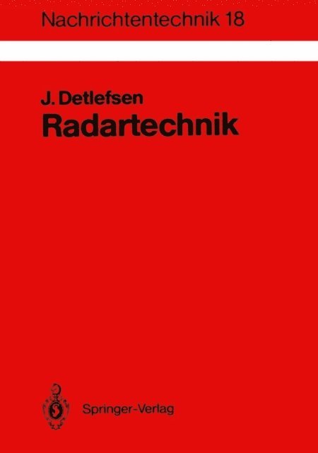 Jurgen Detlefsen - Radartechnik, E-bok