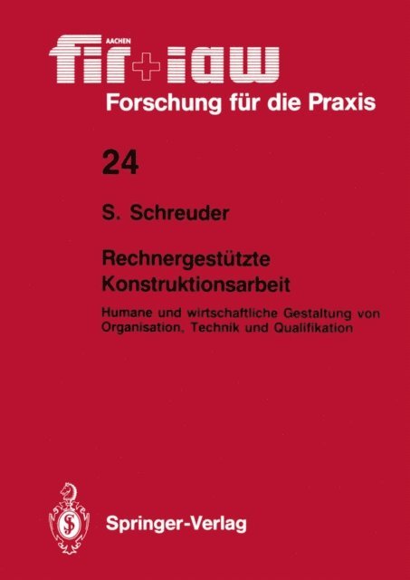 Siegfried Schreuder - Rechnergestützte Konstruktionsarbeit, E-bok