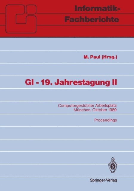 M. Paul - GI — 19. Jahrestagung II, E-bok