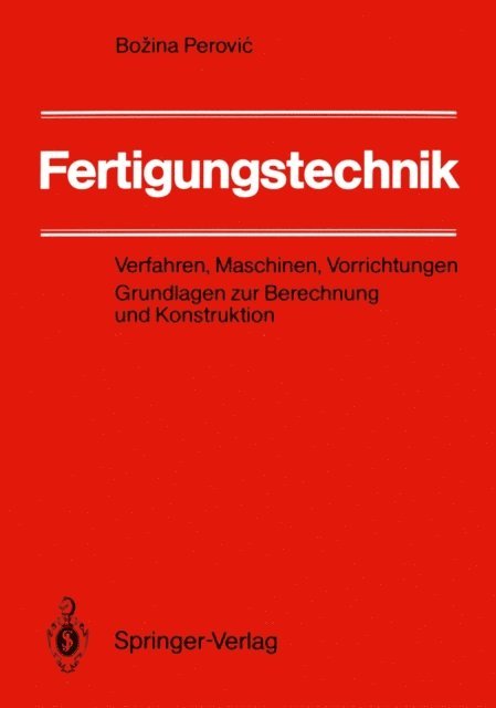 Bozina Perovic - Fertigungstechnik, E-bok