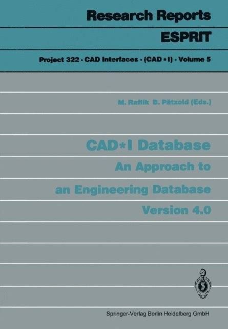 Bernd Patzold, Michel Raflik - CAD*I Database, E-bok