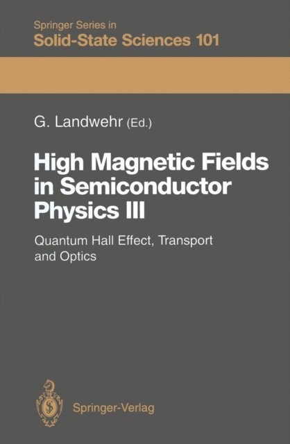 Gottfried Landwehr - High Magnetic Fields in Semiconductor Physics III, E-bok