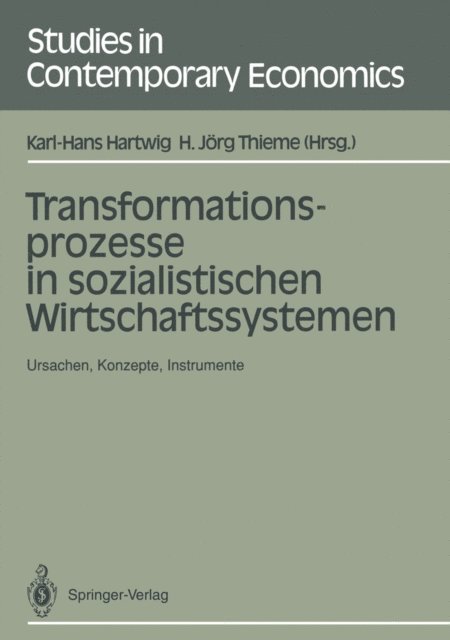 H. Jorg Thieme, Karl-Hans Hartwig - Transformationsprozesse in sozialistischen Wirtschaftssystemen, E-bok