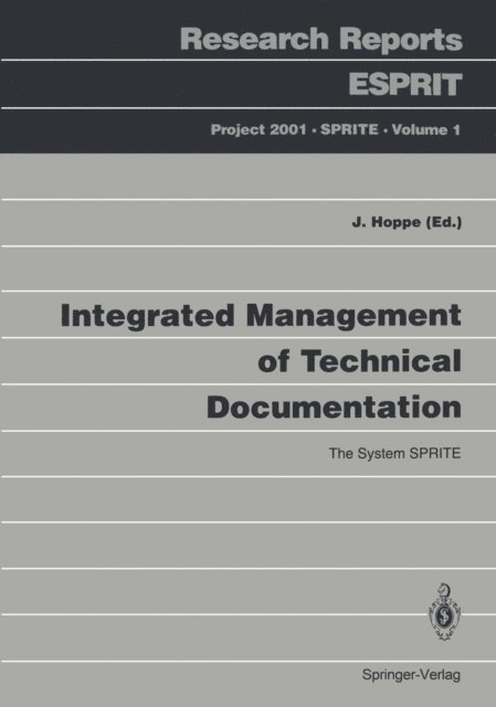 Jirka Hoppe - Integrated Management of Technical Documentation, E-bok