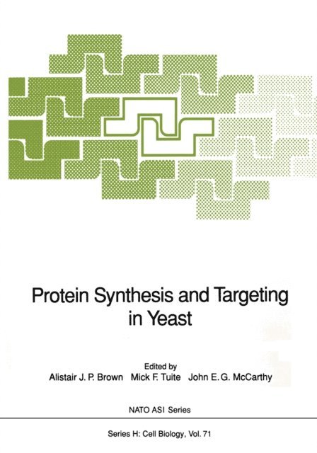 John E.G. McCarthy, Mick F. Tuite, Alistair J.P. Brown - Protein Synthesis and Targeting in Yeast, E-bok