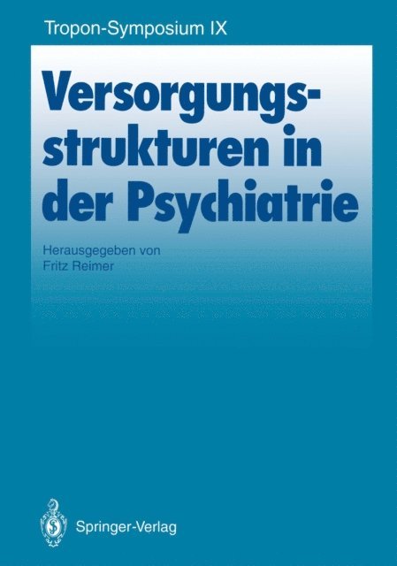 Fritz Reimer - Versorgungsstrukturen in der Psychiatrie, E-bok