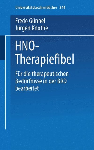 J. Knothe, F. Gunnel - HNO-Therapiefibel, E-bok