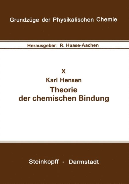 K. Hensen - Theorie der chemischen Bindung, E-bok