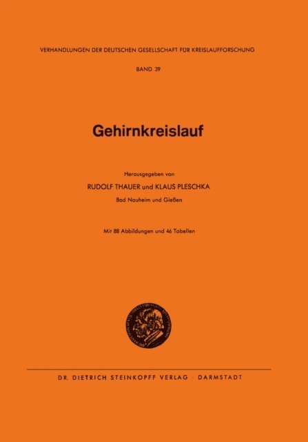 Klaus Pleschka, Rudolf Thauer - Gehirnkreislauf, E-bok