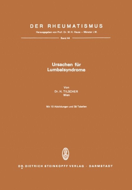 H. Tilscher - Ursachen für Lumbalsyndrome, E-bok