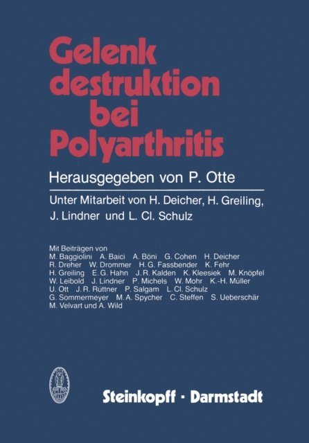 P. Otte - Gelenkdestruktion bei Polyarthritis, E-bok