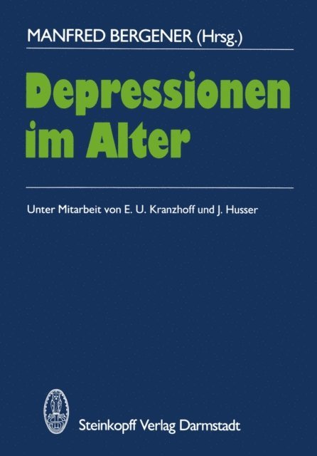 M. Bergener - Depressionen im Alter, E-bok