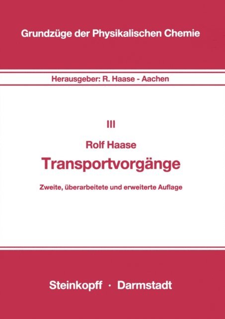 R. Haase - Transportvorgänge, E-bok