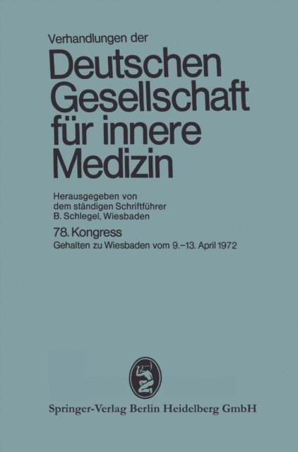 Professor Dr. B. Schlegel - 78. Kongreß, E-bok