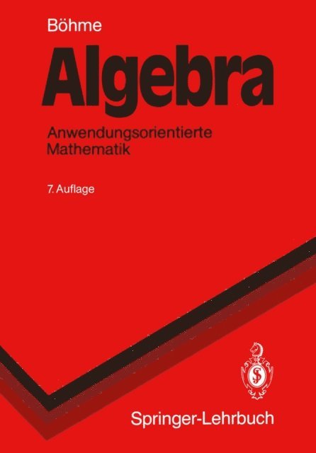 Gert Bohme - Algebra, E-bok