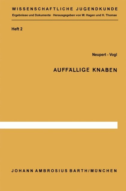 G. Vogl, S. Neupert - Auffällige Knaben, E-bok