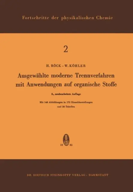 H. Rock - Ausgewählte Moderne Trennverfahren mit Anwendungen auf Organische Stoffe, E-bok. Tillgänglighet: Lägg i varukorg