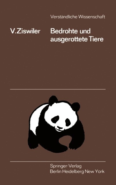 Vinzenz Ziswiler - Bedrohte und Ausgerottete Tiere, E-bok