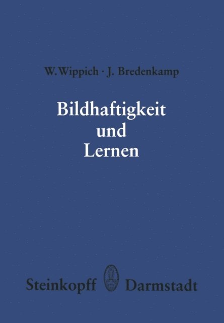 J. Bredenkamp, W. Wippich - Bildhaftigkeit und Lernen, E-bok